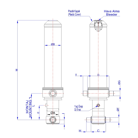 GHS 155-4-4600 H TELESCOPIC CYLINDER - 2